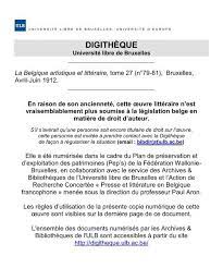 Tome 27 N 79 81 Universite Libre De Bruxelles