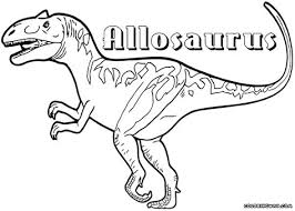 This allosaurus is ready for coloring, click the picture above and print or click here for a printable pdf. Allosaurus Coloring Pages Learny Kids