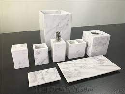 Need to organize the vanity? White Marble Bath Accessories Xiamen Landiview Stone Co Ltd