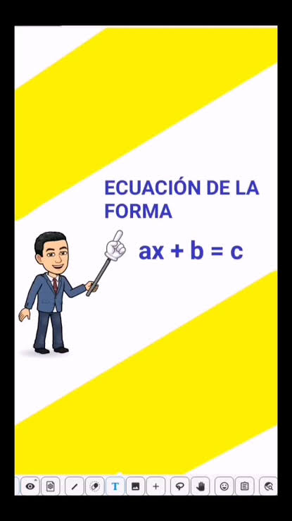 Ecuación de la forma ax + b = c #aprendermatematica #maestro #bachillerato  #secundaria #mate #estudiantes #aprendecontiktok #tutorial