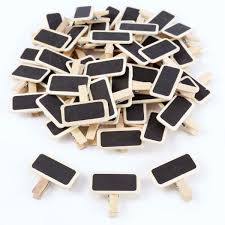 Us 3 49 24 Off 50 Mini Blackboard Wood Message Slate Rectangle Clip Clip Panel Card Memos Label Brand Price Place Number Table In Flip Chart From