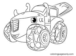 Set off fireworks to wish amer. Zeg From Blaze And The Monster Machines Coloring Pages Monster Truck Coloring Pages Coloring Pages For Kids And Adults