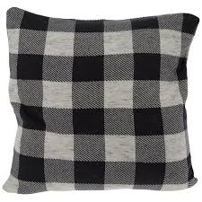 Black And White Buffalo Check Pillows Hobby Lobby Dark Gray Buffalo Check Knit Pillow Cover Hobby Lobby 1834480 In 2020 Knit Pillow Pillow Covers Flannel Throw Pillow