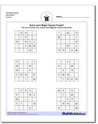Printable Logic Puzzles The Printable Logic Puzzles On This Page Are A Great Way To Help Keep Your Thinking Ski Magic Squares Magic Squares Math Logic Puzzles
