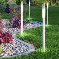 Outdoor solarleuchten garten guide part i: 4er Set Aussenlampen Garten Solar Led Leuchten Steckleuchten Globo 33961 4 Etc Shop