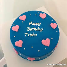 Heart Birthday Cakes For Men With Name Happy Birthday Trisha Cake Images Download Share Happy Birthday Cakes Unique Birthday Cakes Birthday Cakes For Men