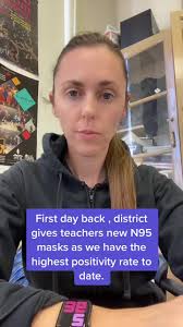 Teacher Wearing A N95 Mask