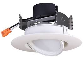 Satco S29465 9 5wled Dir 4 40 40k 120v 4 Inch Gimbal Led Downlight Retrofit Kit 4000k Cool White 9 5 Watt 90 Cri Led Downlight Replacement For 50w Br Incandescent Residential Or Commercial Use At Green Electrical Supply