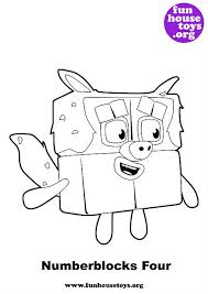 Fun House Toys Numberblocks Coloring For Kids Coloring Books Fun