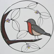 Birds On A Wire Stained Glass Pattern Image Result For Birds On A Wire Stained Glass Pattern Stained Glass Birds Stained Glass Circles Stained Glass