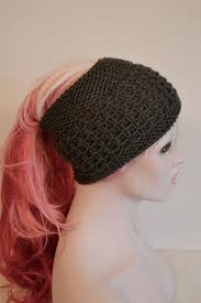 Ponytail Hat Hair Wrap Keepfit Yoga Headband Uk By Slouchiehats Hat Hairstyles Yoga Headband Ponytail Hat