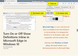 You must end your command with the closing tag of </font>. Change Text Size In Microsoft Edge Reading View In Windows 10 Tutorials