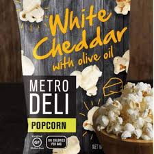 Metro Deli Popcorn White Cheddar With Olive Oil Zedric S