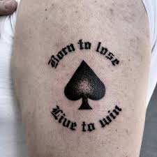 The term was often used before that in relation to card games, where bridge contracts might be entered into in the minor suits of clubs or diamonds or, for the higher scores, 'in hearts' or, best of all, 'in spades'. Meaning Of Ace Of Spades Tattoos Blendup