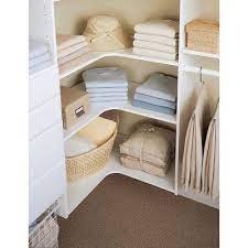 Easy track corner shelf (set of 3) average rating: Dotted Line Grid 3 Shelves Manufactured Wood Wayfair Closet Renovation Corner Closet Organizer Closet Layout