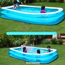 Selanjutnya, perhatikan juga letak saluran pembuangan di kolam. Kolam Renang Tiup Portable Bahan Pvc Untuk Anak Dewasa Shopee Indonesia
