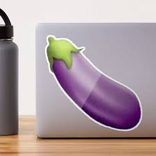 Egg Plant Emoji Sticker for Sale by PubbyChanda | Redbubble