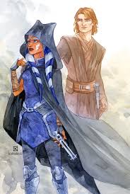 Star wars, ahsoka tano, blue lightsaber, cape, darth vader. Thank You