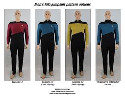 Star Trek Sewing Pattern Tng Jumpsuit The Next Generation Etsy Star Trek Costume Sewing Patterns Men In Uniform