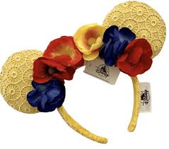 Minnie mouse is a cartoon character created in 1928 at walt disney animation studios. Minnie Ears Yellow Flower Pirates Princesses