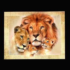 1 95 Gbp 5d Diy Diamond Painting Lion Family Embroidery Cross Stitch Kit Diy Decor W Ebay Home Garden Lion Family Lion Painting Cross Paintings