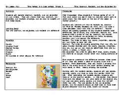 Elementary Art Lesson Plan Abstract Non Objective And Realism Art Lessons Elementary Elementary Art Lesson Plans Art Lesson Plans