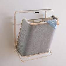 Brand new and high quality. Bamboo Wall Mounted Hamper Closet Organization