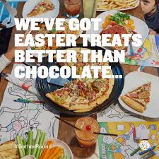 Use leftover turkey, or covertly roast a turkey prior to thanksgiving to have the cooked meat needed for this and other pizza versions of thanksgiving. Boston Pizza Happy Easter From Our Family At Boston Facebook