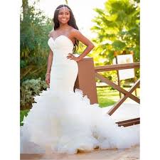 Fourreau col ras du cou traine chapelle organza robe de mariee les. Robe De Mariage Avec Petite Traine Sirene Bustier Dos Nu Jupe Multicouche A Volants Fermeture Eclair Sexy Et Mode 32 50 Blanc Blanc Cdiscount Pret A Porter