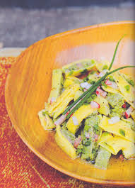 Rezept Von Fabio Haebel Maultaschensalat Aus Dem Kochbuch Kochecht 2015 Holker Maultaschen Salat Hergottsbescheisserl Rezepte Maultaschensalat Maultaschen Salat