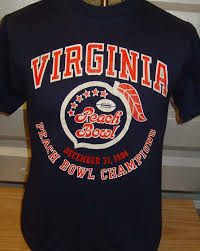 Vintage 1984 Virginia Football Peach Bowl T Shirt Medium Peach Bowl Peach Football