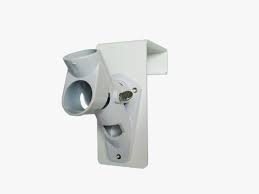 Flag pole mount for railing. Capped Railing Aluminum Flag Holder White Gloss Each Mide Products Llc