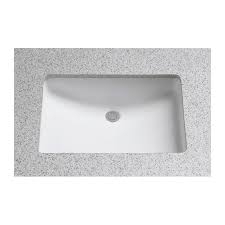 undermount bathroom sink with overflow