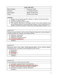 Check spelling or type a new query. Contoh Soal Pelayanan Prima Dan Jawabannya