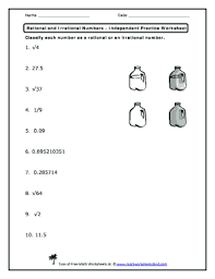 Understand informally that every number has a decimal expansion; Rational And Irrational Numbers Independent Practice Worksheet Answer Key Fill Online Printable Fillable Blank Pdffiller