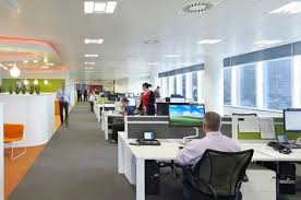 Kantor Dengan Konsep Open Office Desain Kantor Rumah Open Plan Ruang Kerja