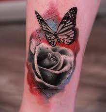 A clever use of the inked to create a butterfly with the body of a key. 100 Amazing Butterfly Tattoo Designs Cuded