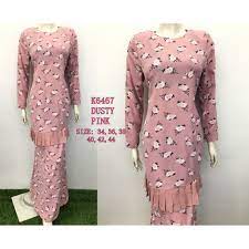 Corak bunga yang besar akan menampakkan lagi kegempalan individu tersebut. Paling Keren Design Baju Kurung Corak Bunga Kecil Moden Design