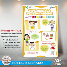 Poster Kesehatan Tips Menjaga Kesehatan Gigi Laminating Glossy Di Lapak Buku Kesehatan Online Bukalapak