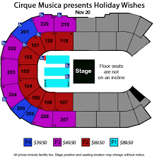 Cirque Musica Presents Holiday Wishes Angel Of The Winds Arena
