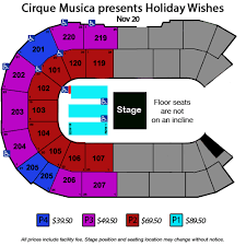 cirque musica presents holiday wishes angel of the winds arena