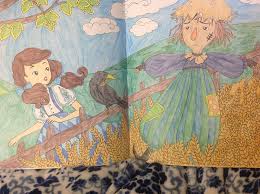 Dorothy Meets Scarecrow From The Wizard Of Oz Coloring Book By Fabiana Attanasio