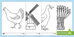 With online coloring kids can practice art and creative without making mess 🙂. The Little Red Hen Coloring Sheets