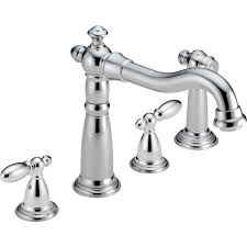 Delta Victorian 2 Handle Standard Kitchen Faucet In Chrome 2256 Dst The Home Depot Victorian Kitchen Faucets Widespread Kitchen Faucet Victorian Bathroom Faucets