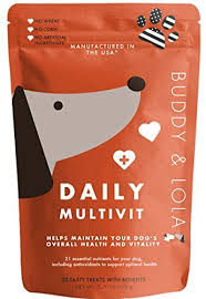 Buddy Lola Multivitamin Chews For Dogs Daily Dog Vitamin Mineral Nutritional Supplement Soft Chew Treats For Small Large Dogs Review Dog Vitamins Vitamins Minerals Compare Dog Food