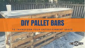 This outdoor bar has an industrial feel to it from using dark metal pipes and beautiful stained wood. 15 Epic Pallet Bar Ideas To Transform Your Space The Saw Guy
