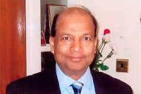 Dr Mahendra Prasad Jaiswal, 62, suffered a heart attack above Iran while flying from Manchester to Delhi. Dr Mahendra Prasad Jaiswal - C_71_article_1011246_image_list_image_list_item_0_image-456319