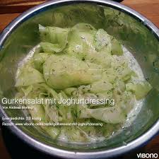 Gurkensalat Mit Joghurtdressing Vibono Joghurtdressing Gurkensalat Salat