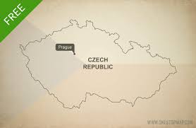 Czech republic is nestled in the heart of central europe and is banked on all sides by other while travelling do not forget to take with you the map of czech republic just to be sure you will not be lost. Free Vector Map Of Czech Republic Outline One Stop Map