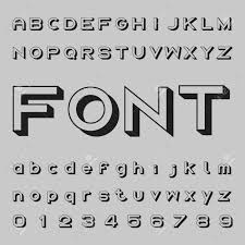 How to design and 3d print letters. 3d Font Design Shadow Alphabet Vector Letters And Numbers Royalty Free Cliparts Vectors And Stock Illustration Image 63011274